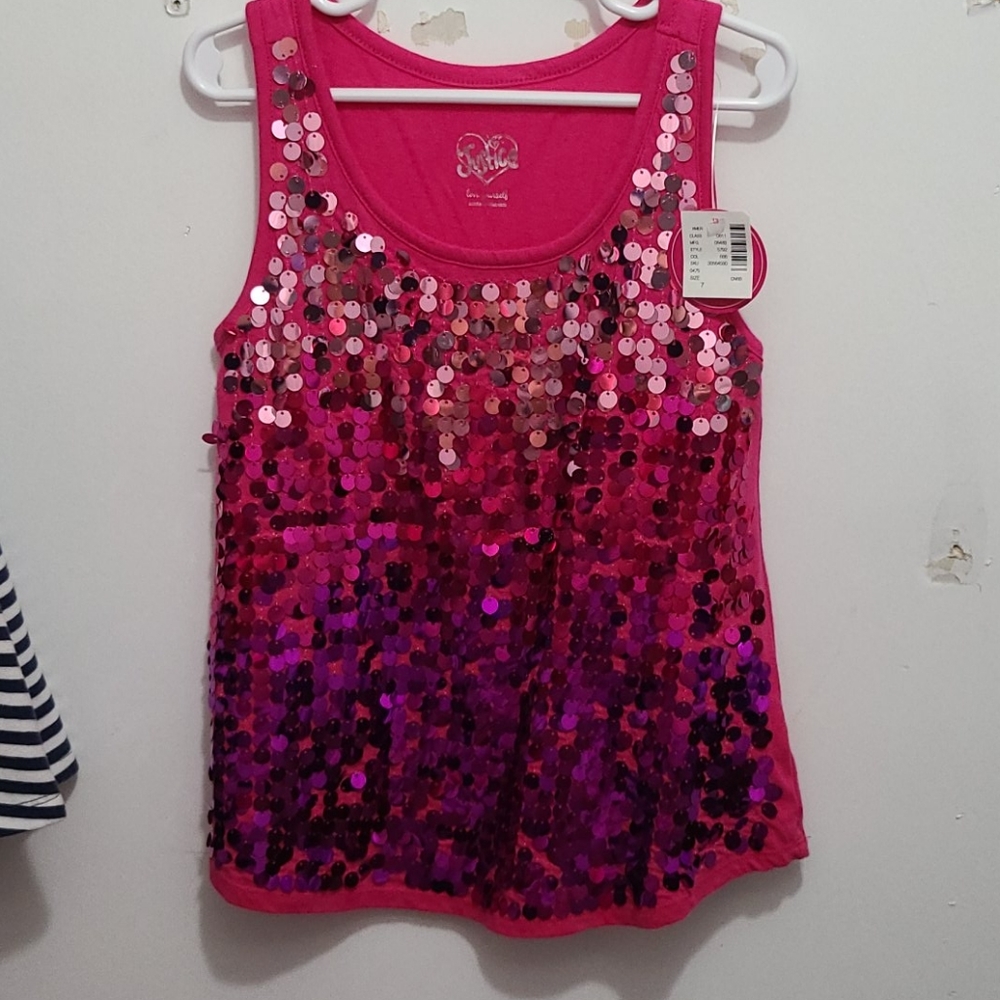 Justice Sparkle Tank NWT